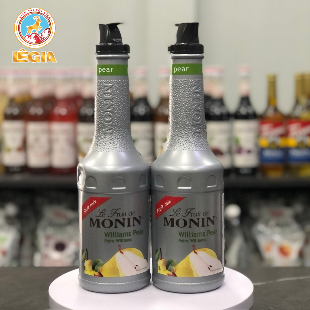 Monin purre mứt sệt lê chai 1 lít - le fruit de monin williams pear