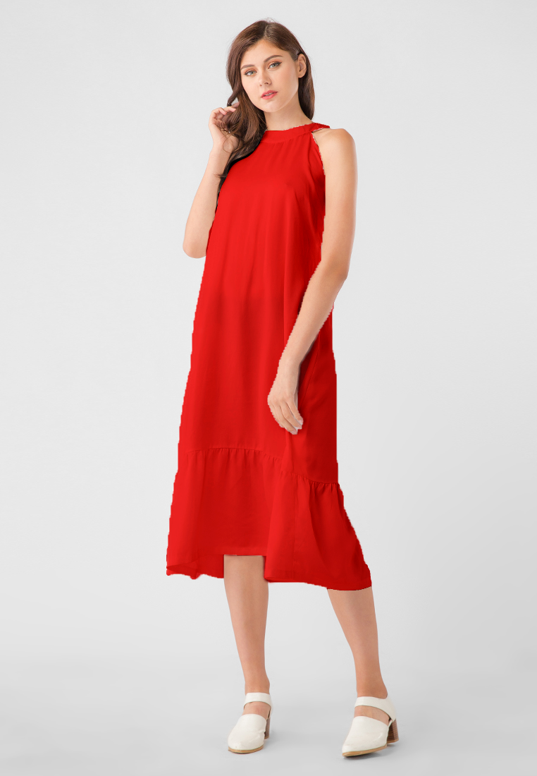Đầm maxi cổ yếm - lovadova 18d07c001