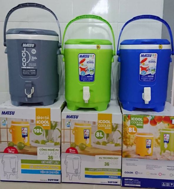 Thùng đá ICOOL Công nghệ PU giữ lạnh siêu lâu 8 lít