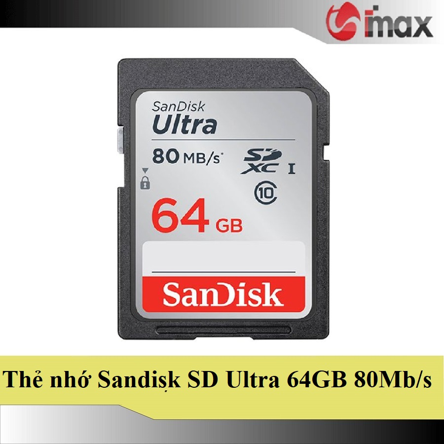 Thẻ nhớ SanDisk SDXC Ultra 64GB Class 10 80mb/s