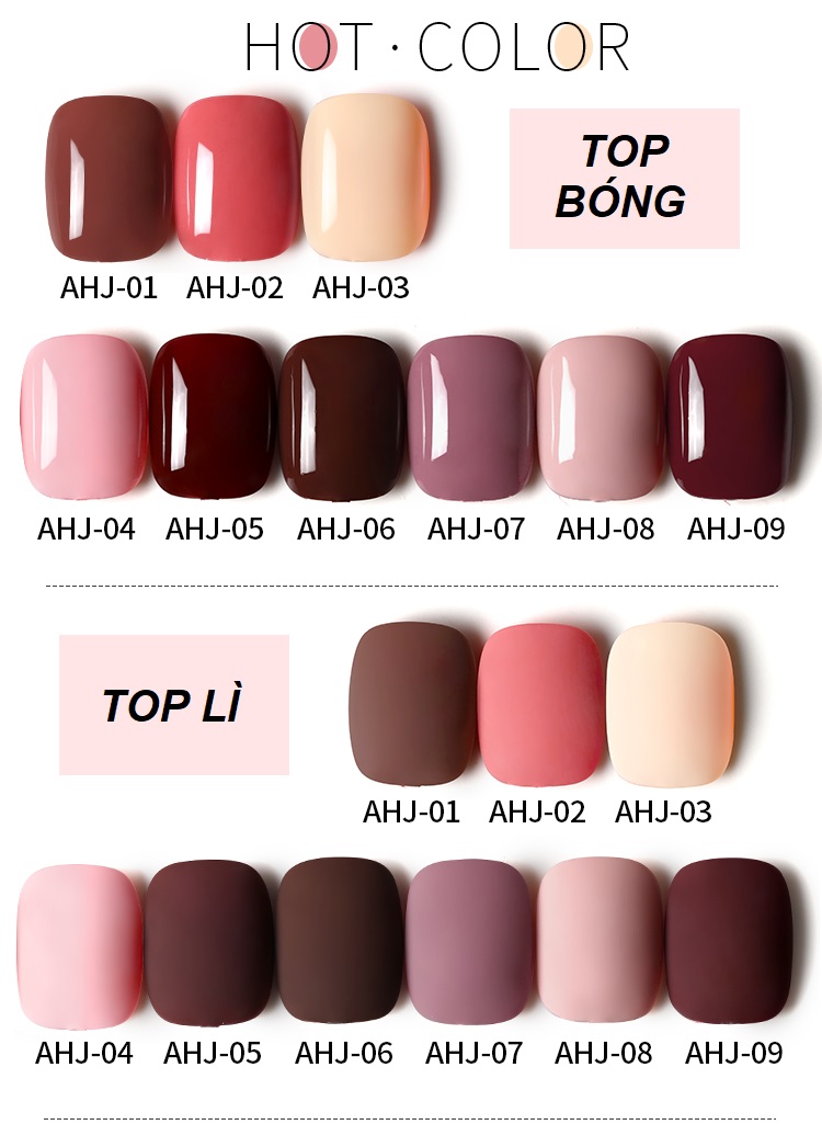 Sơn gel AS red - Màu đỏ tím mã AHJ