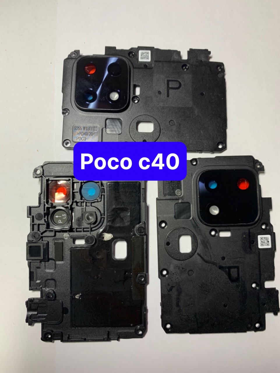 Cụm kính camera liền vành zin mới điện thoại redmi poco c40