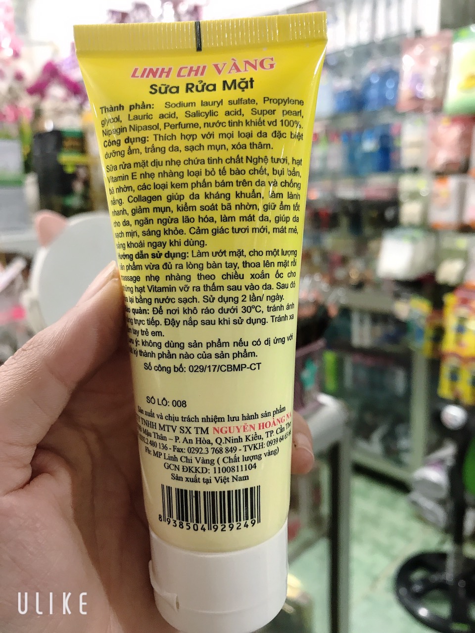 sữa rửa mặt nghệ linh chi vàng 70g [ chuẩn hàng cty 100%]