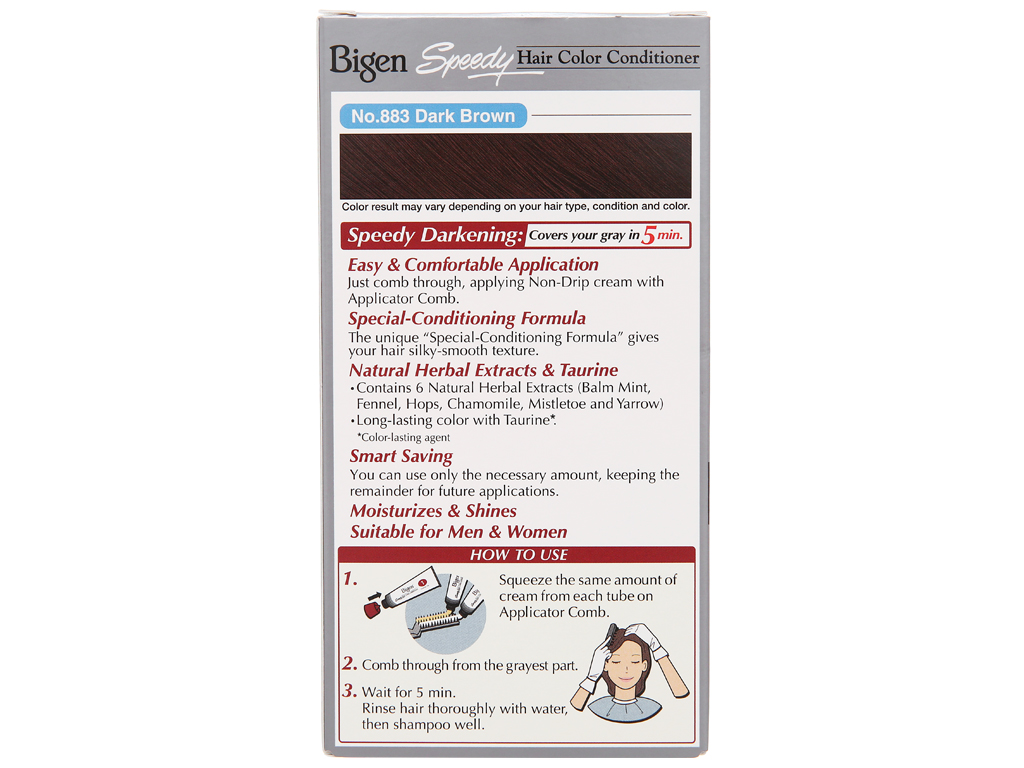 [HCM]Thuốc nhuộm tóc Bigen 883 nâu sẫm