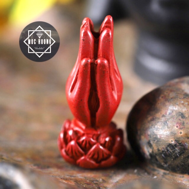 Charm Tay Phật chu sa - KL079