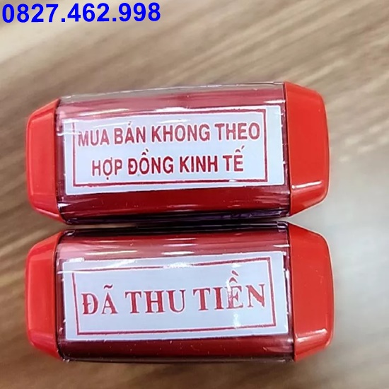 Khắc con dấu, dấu mộc đã thu tiền