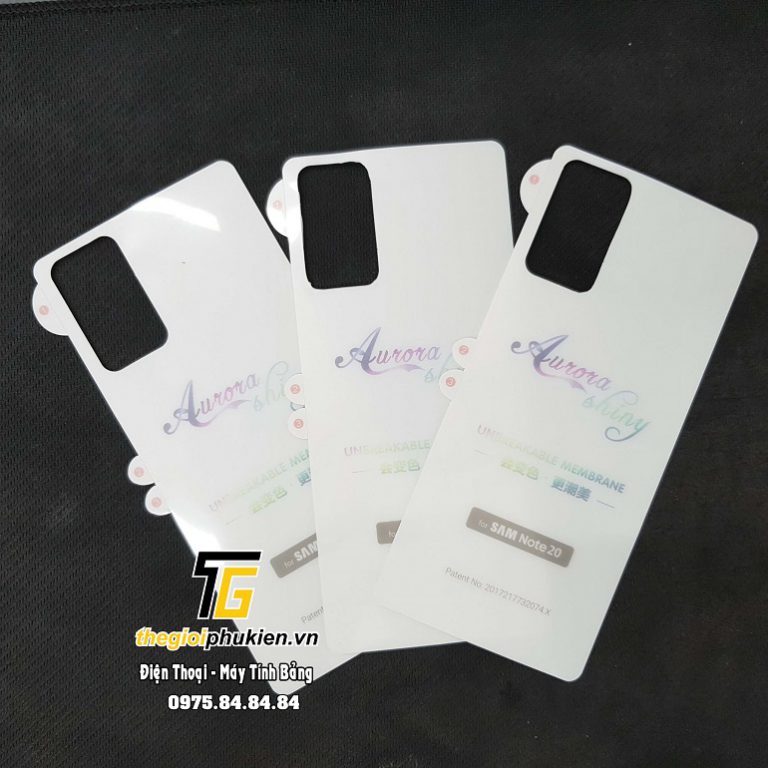Miếng dán mặt lưng trong suốt PPF cho SamSung Galaxy Note 20, Note 20 Ultra
