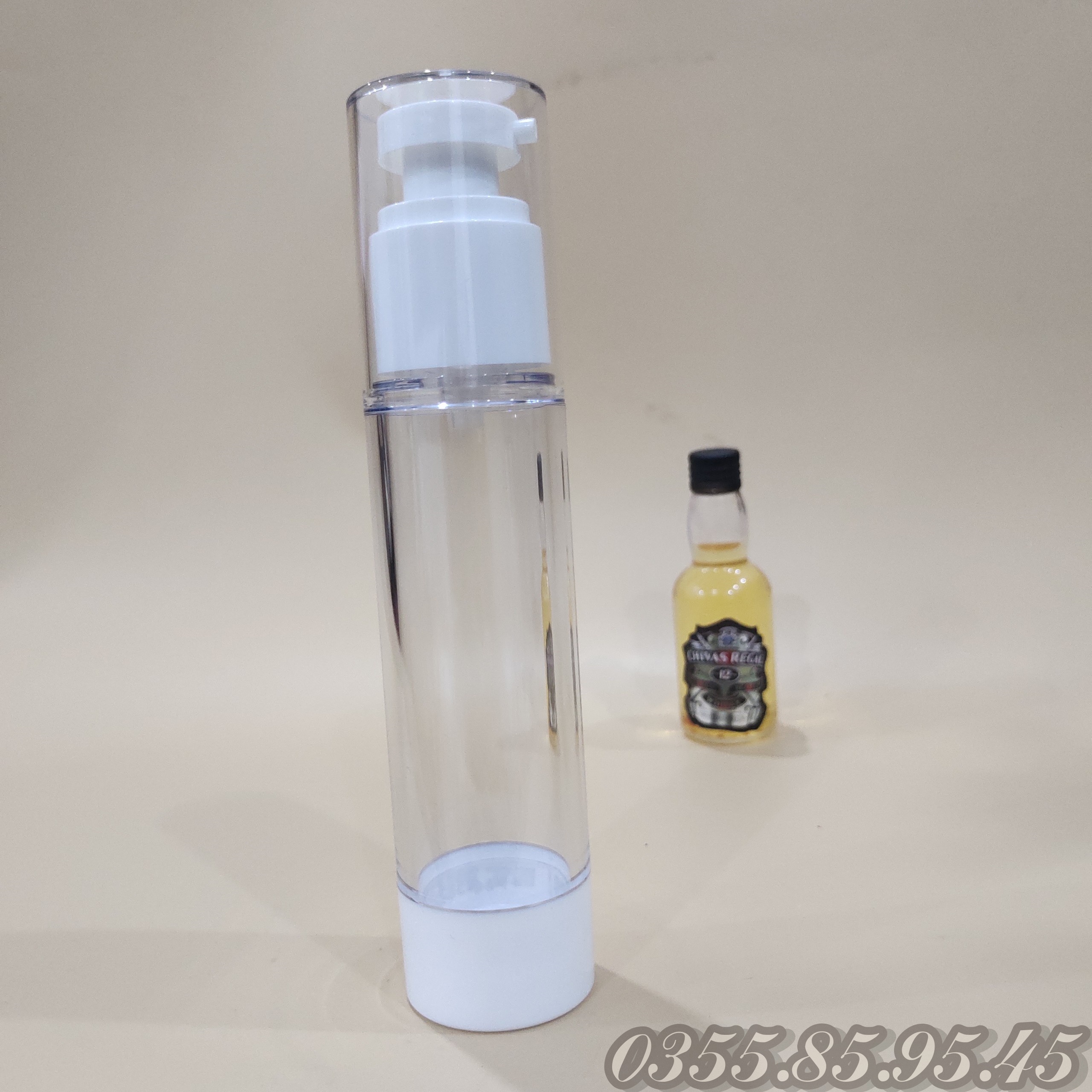 10 Chai Hút Chân Không 5ml / 10ml / 15ml / 20ml / 30ml / 50ml/ 100ml Chai XỊT GIỌT Cao cấp - Lọ chiết mỹ phẩm, Dùng Đựng Serum, Kem Dưỡng, Kem Chống Nắng, du lịch.