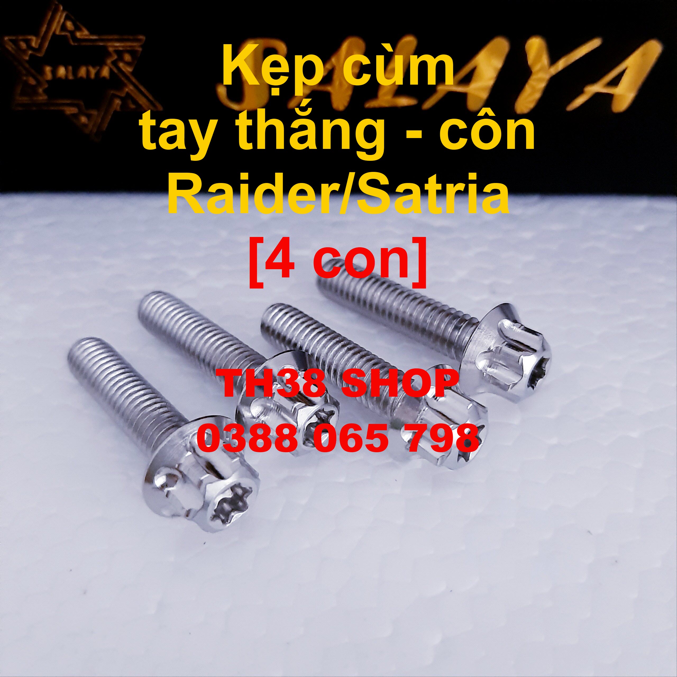 ốc kẹp tay thắng côn raider, satria [4 con]