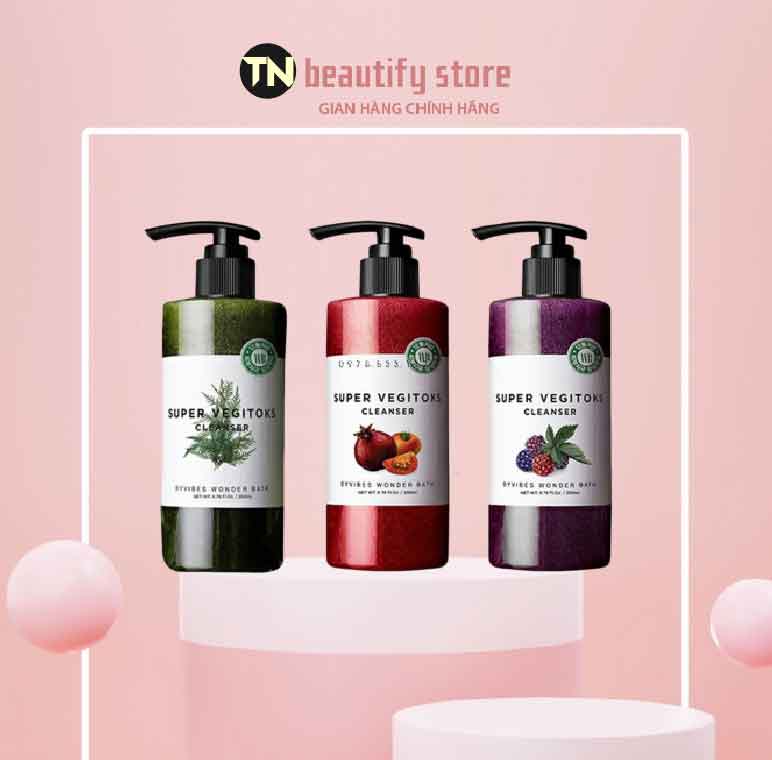 Sữa Rửa Mặt Thải Độc Rau Củ Wonder Bath Super Vegitoks Cleanser