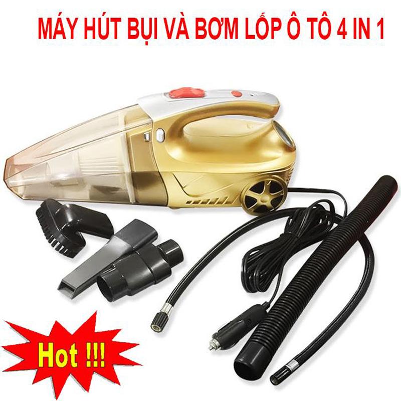 Máy hút bụi cầm tay, Máy hút bụi xe hơi, Máy Hút Bụi Ô Tô 4 Trong 1 Công Suất Lớn, Bơm Lốp Nhanh Bảo Hành Uy Tín Lỗi 1 Đổi 1
