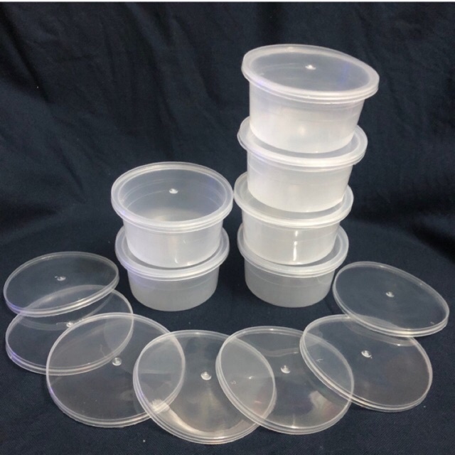 [Mã SR14MAY5 giảm 20K đơn 50K] 1 Hộp nhựa có nắp làm bánh flan, caramen, rau câu, sữa chua, đựng slime (đủ 3 size)