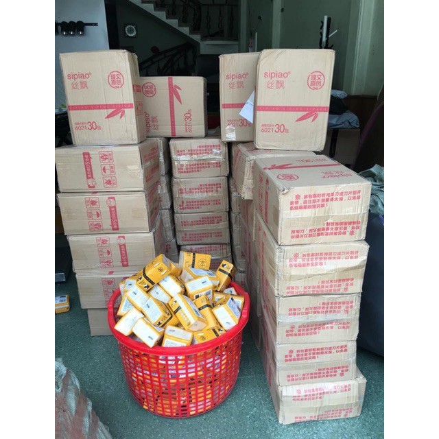 [HCM]THÙNG 30 GÓI GIẤY ĂN GẤU TRÚC SIPAO [loại xịn 300 tờ/1 gói]
