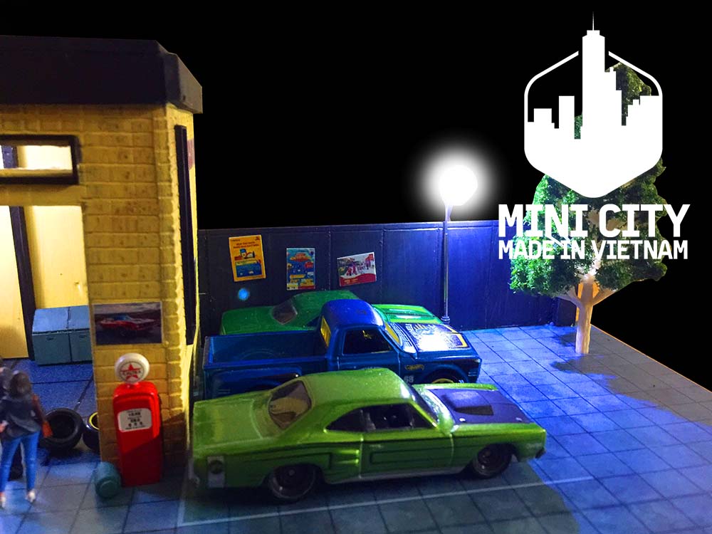 Mô hình garage đường phố 1/64