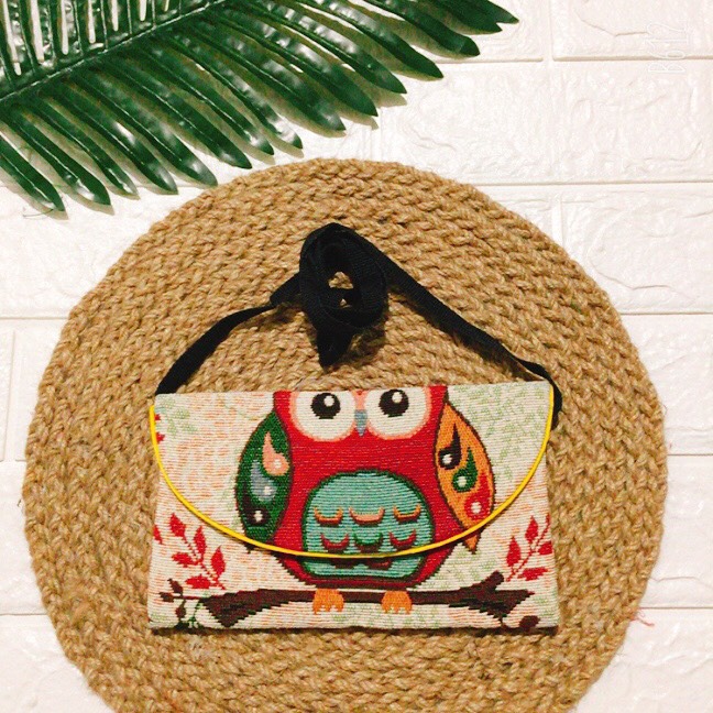Ví thư thổ cẩm đeo chéo