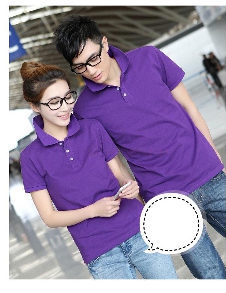 ÁO THUN P0-LO  CÁ SẤU CỔ TRỤ  MÀU TÍM  TAY NGẮN NAM / NỮ CAO CẤP  CHẤT XỊN 11