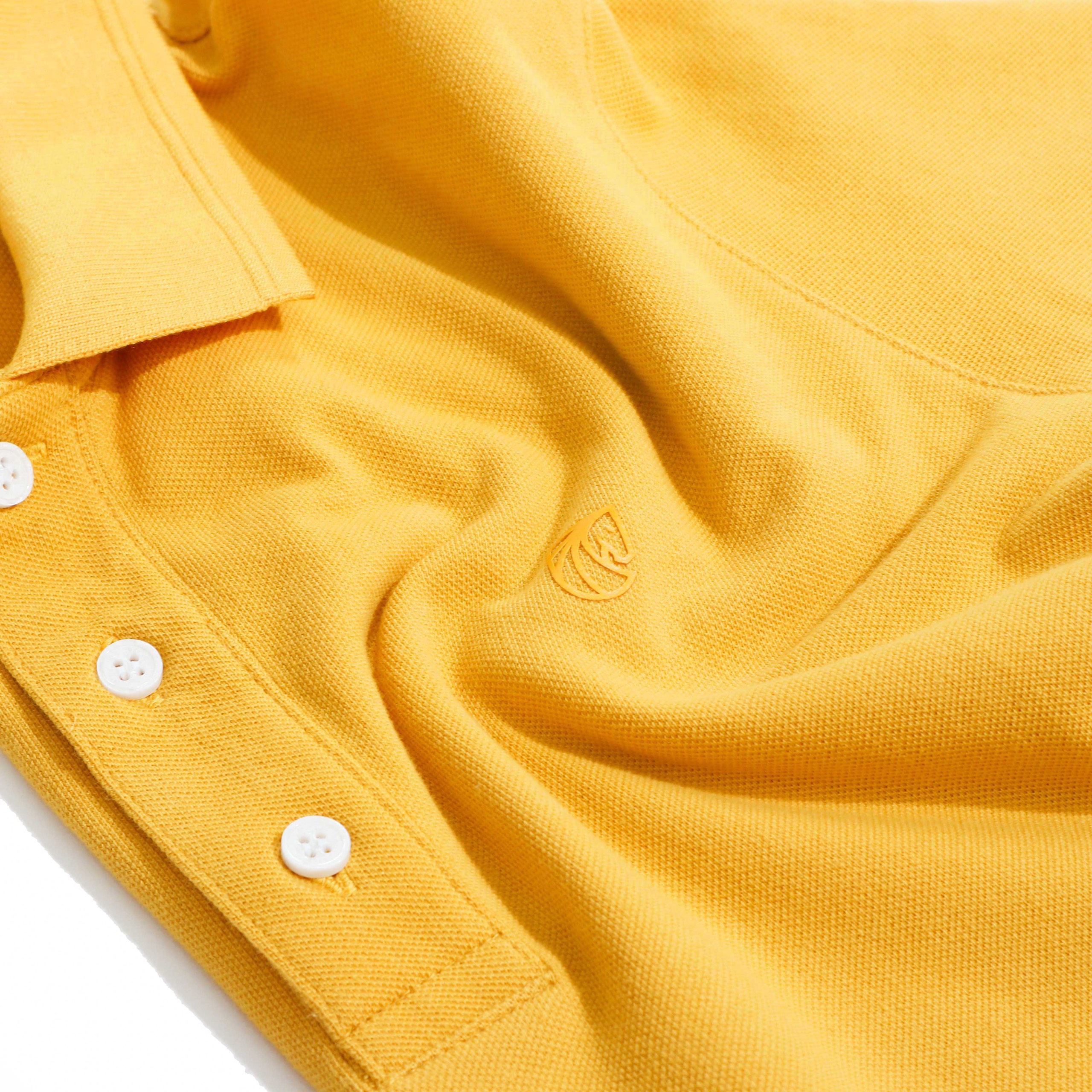 Áo Thun Nam Cao Cấp Yellow Basic Polo BY COTTON