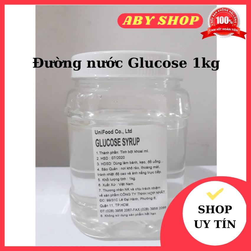 Đường nước Glucose 1kg CHẤT LƯỢNG CAO đường nước Glucose hỗ trợ thanh