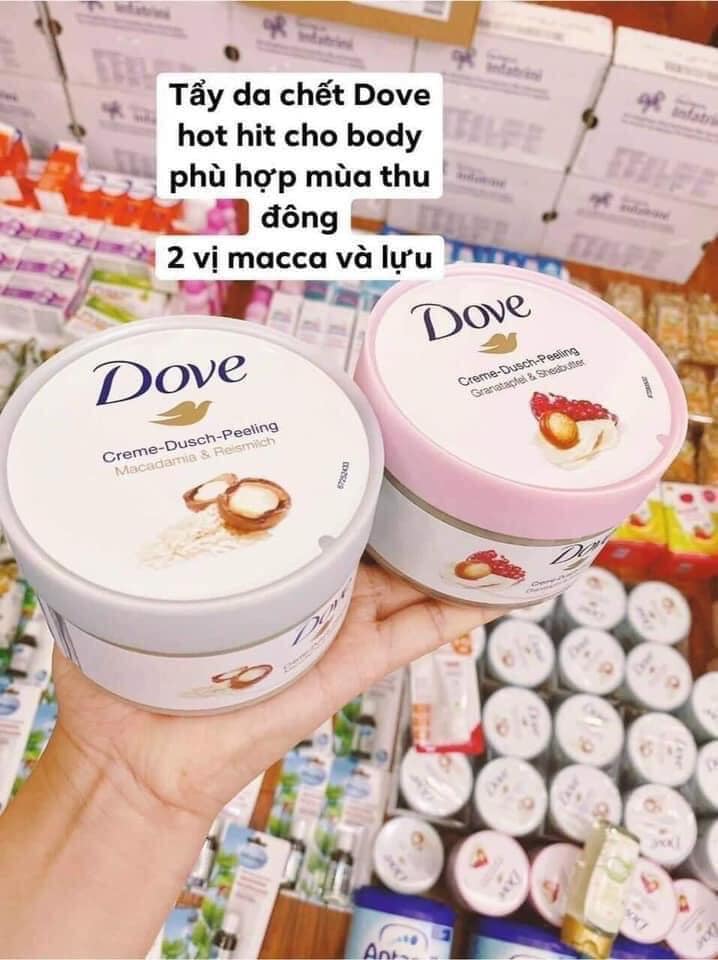 ❌❌ 🙋‍♀️tẩy da chết body dove đức 🇩🇪 - dove creme-dusch- peeling 225ml ❌❌