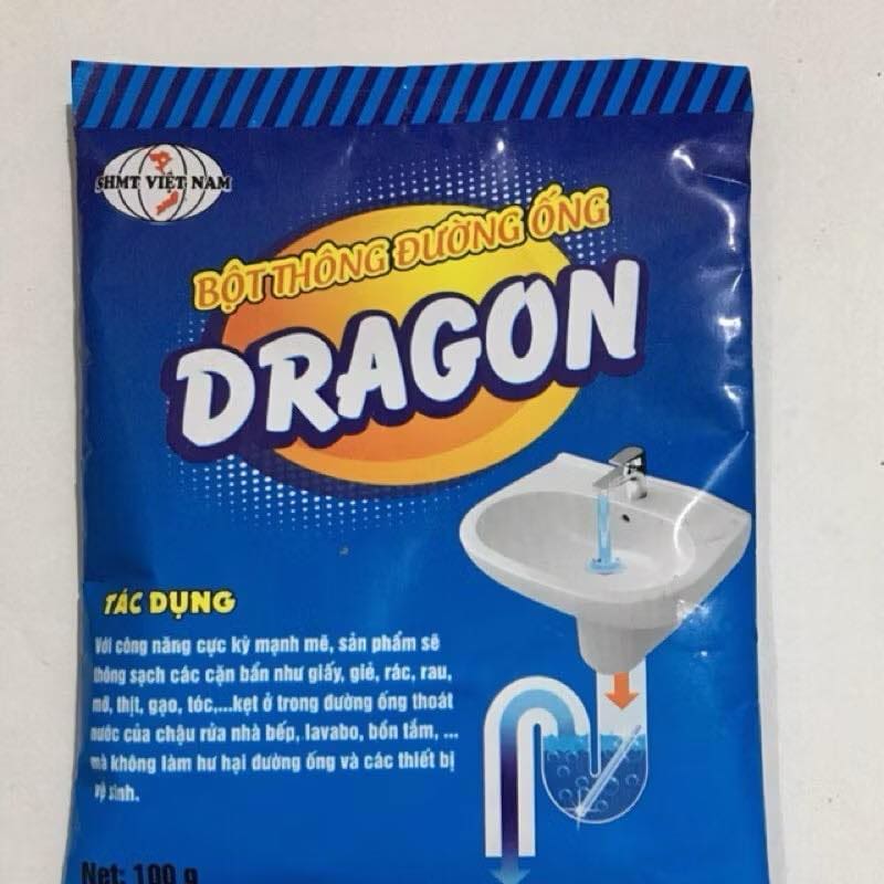 Bột thông cống đa năng nắp xanh