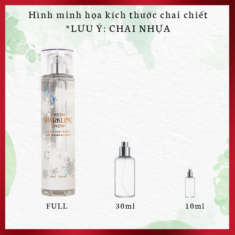 Japanese Cherry Blossom - 10ml & 30ml Xịt Thơm Toàn Thân Body Mist Bath & Body Works - Hoa