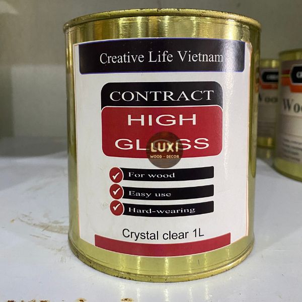 High Gloss (sơn phủ bóng gương) - Sơn lau gỗ LUXI decor