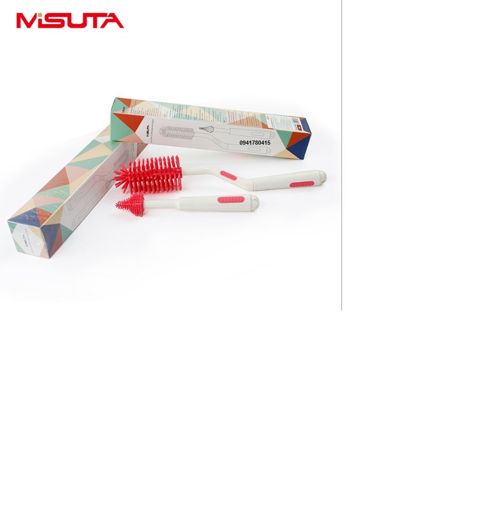 [HCM]Cọ rửa bình sữa cao cấp Misuta (xoay 360 độ)