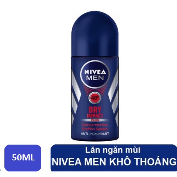 Lăn ngăn mùi Nivea Men khô thoáng 50ml nhập khẩu