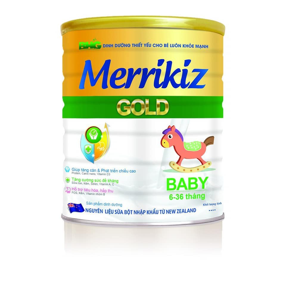 Sữa Merrikiz Gold baby 900g