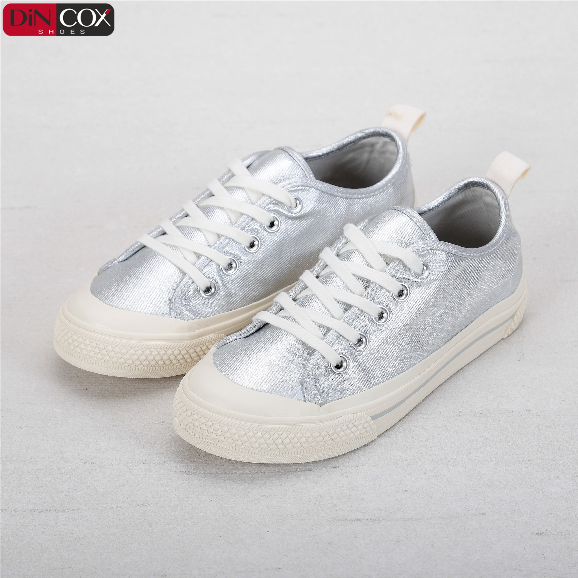 Giày Thể Thao Nữ DinCox C20 Silver