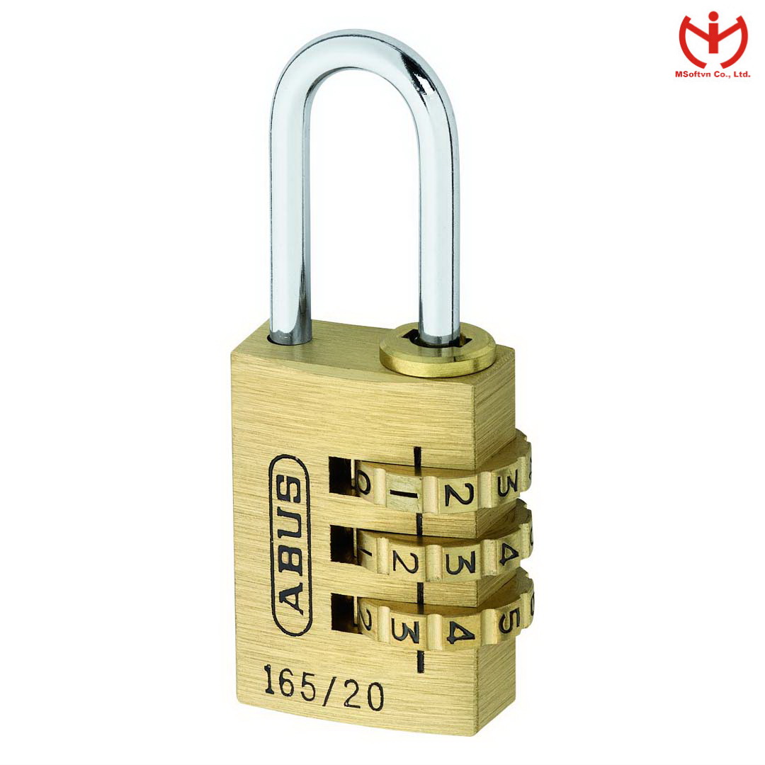 Ổ khóa số ABUS 165/20 Thân Đồng Rộng 20mm - MITISHOP