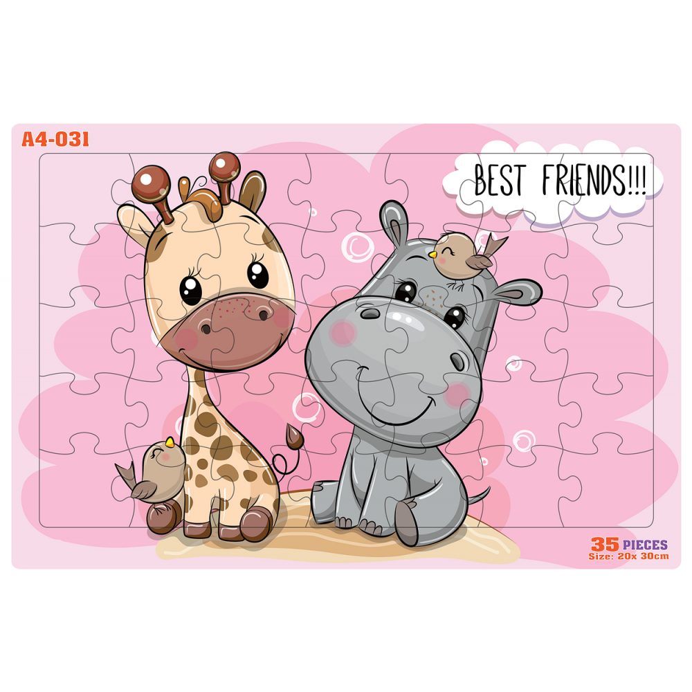 Tranh xép hình 35 mảnh, best friends