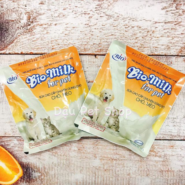 [HCM]Sữa Bột Dành Cho Thú Cưng Bio Milk 100G