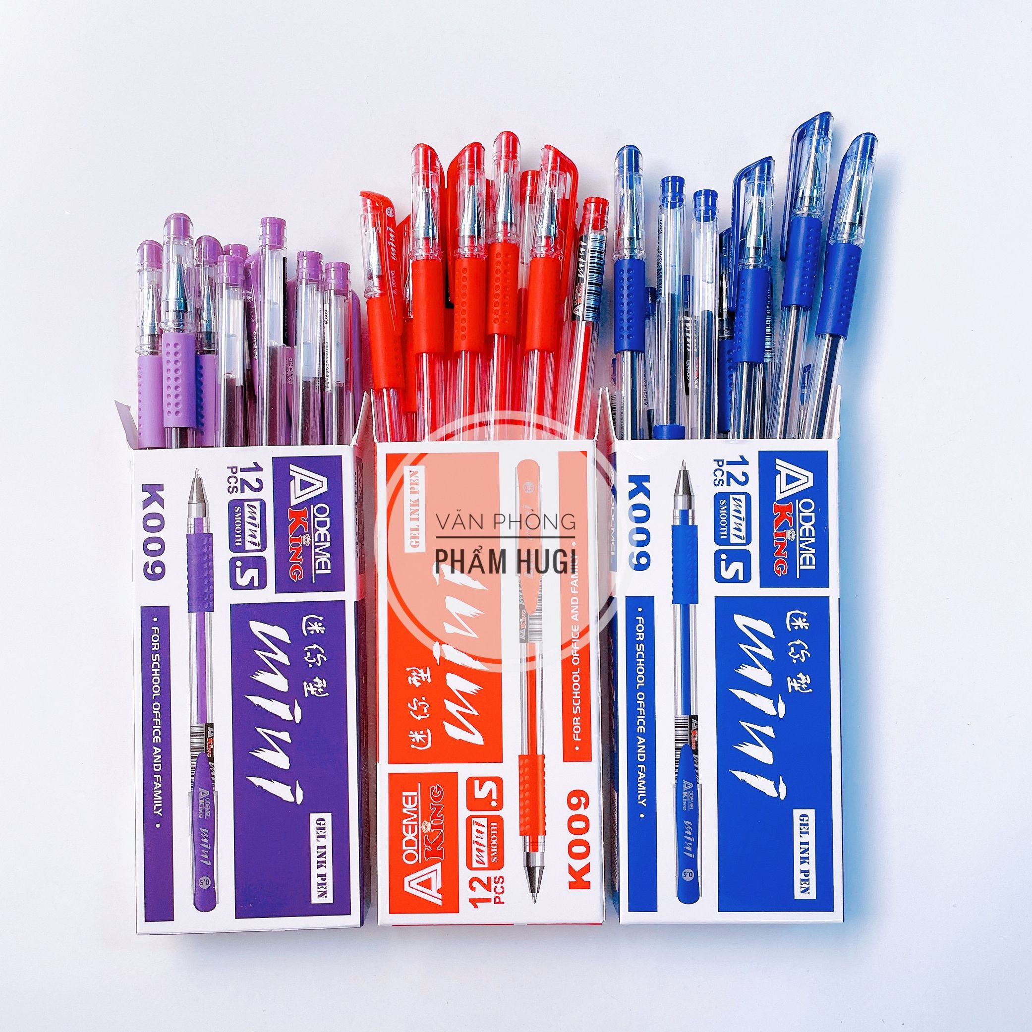 Hộp 12 Cây Bút Mực Nước Mực Xanh/Đỏ/Tím/Đen (Mực đều viết êm)