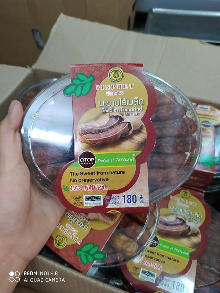 [HCM]Me tách hạt Thái Lan Nhãn Đỏ 180g