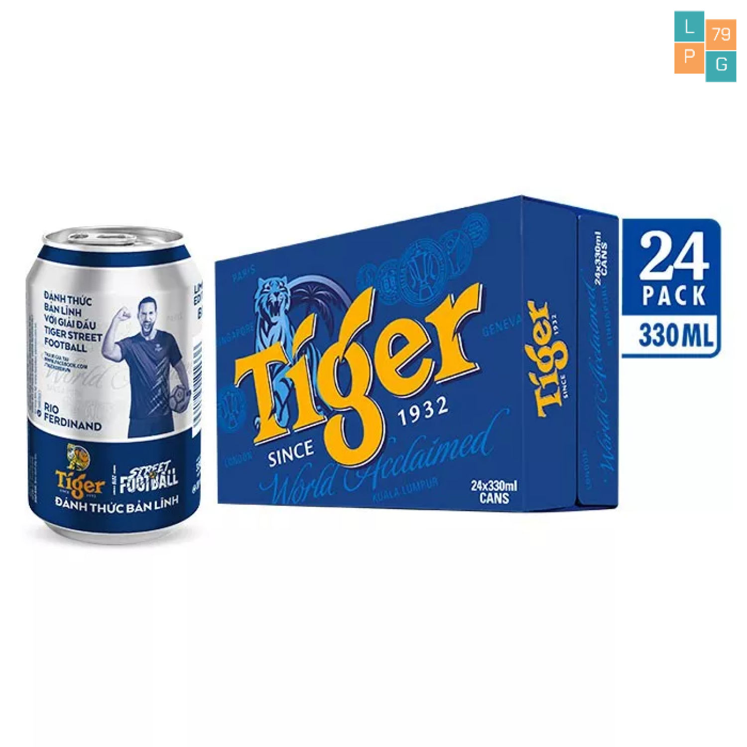 Thùng 24 lon bia tiger 330ml - hcm giao siêu tốc 2 giờ - freeship hcm