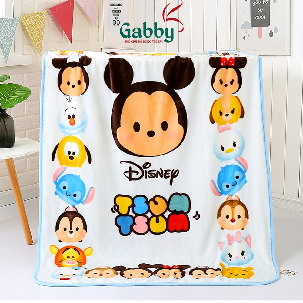 Chăn mềm trẻ em Disney nhiều kích thước (Elsa/ Spiderman/ Avengers/ Mickey/ Minnie/ Tsum)