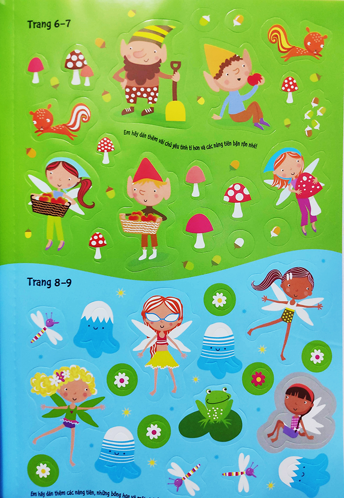 Sách bóc dán dành cho bé gái - Combo 4 cuốn Đinh Tị books