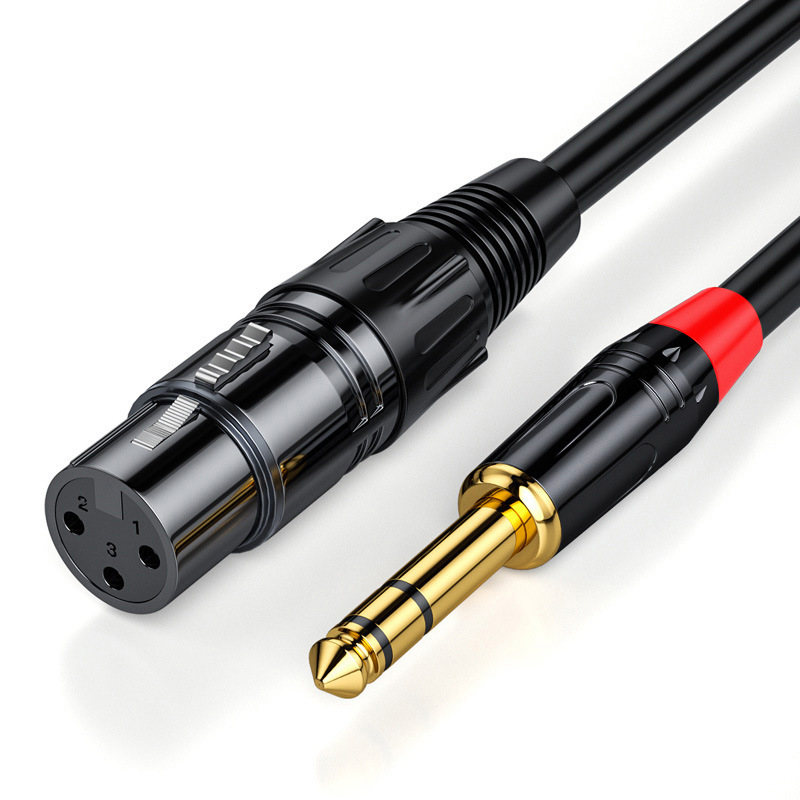 Dây Audio 6.5mm ra 2 Jack Canon Cái dài 1m