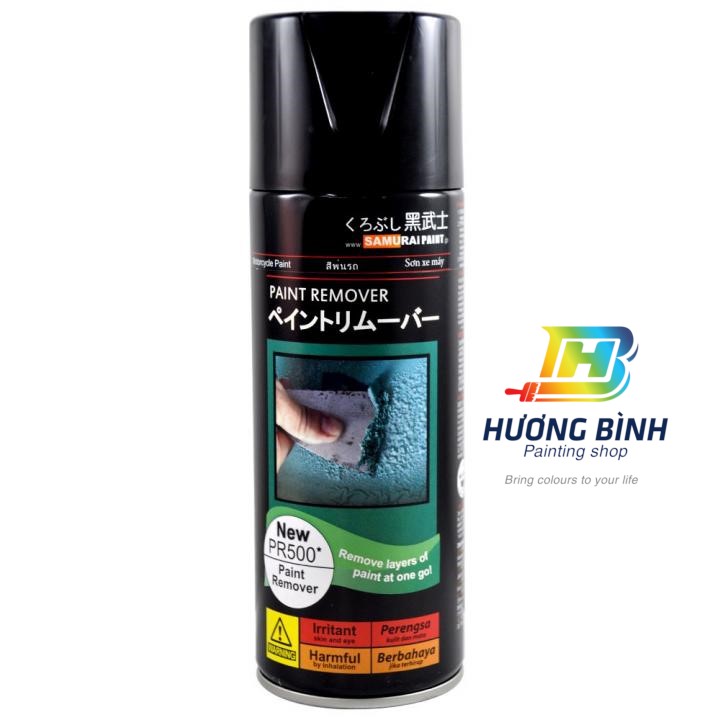 Sơn xịt Samurai tẩy sơn trên bề mặt kim loại - PR500