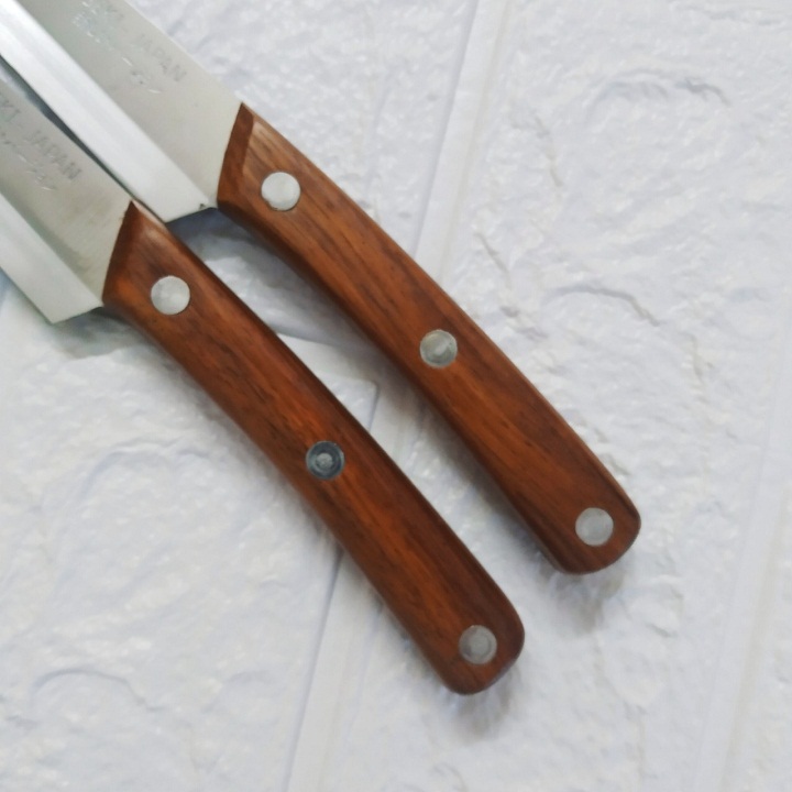 Dao gọt SEKI JAPAN sắc bén thép không gỉ cán gỗ