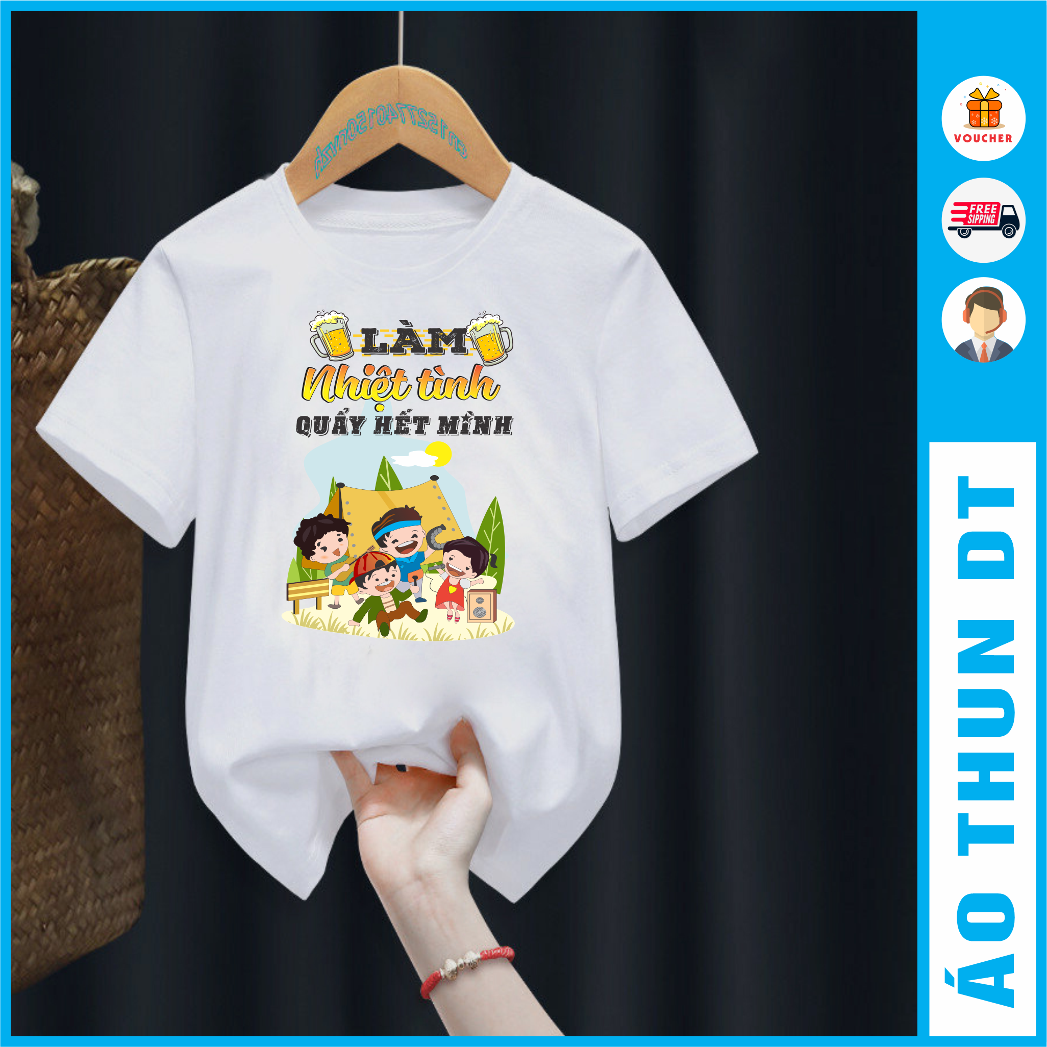 Áo nhóm - Làm nhiệt tình, Quẩy hết mình