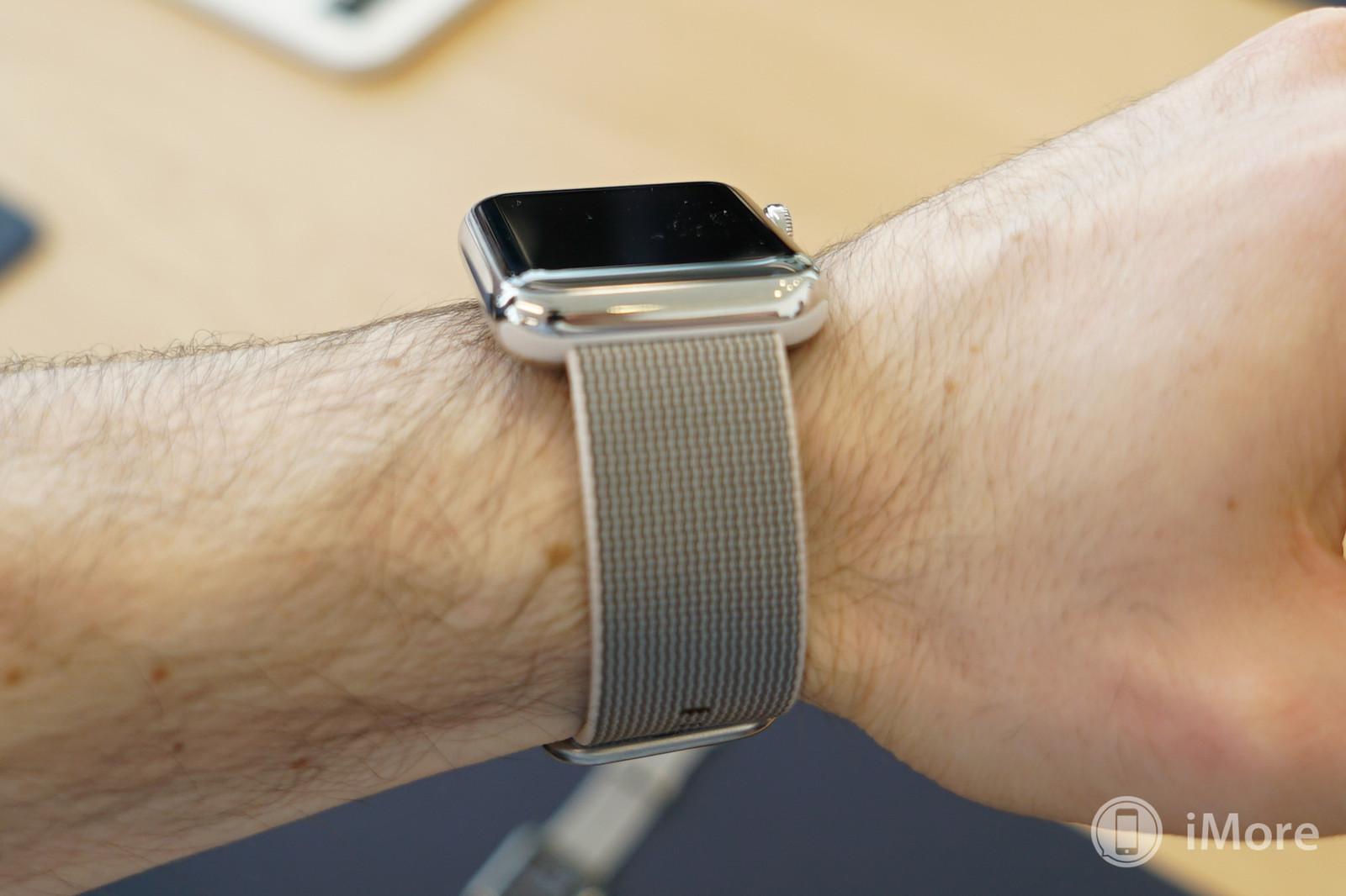 Dây đeo cho Apple Watch White Woven Nylon 38mm