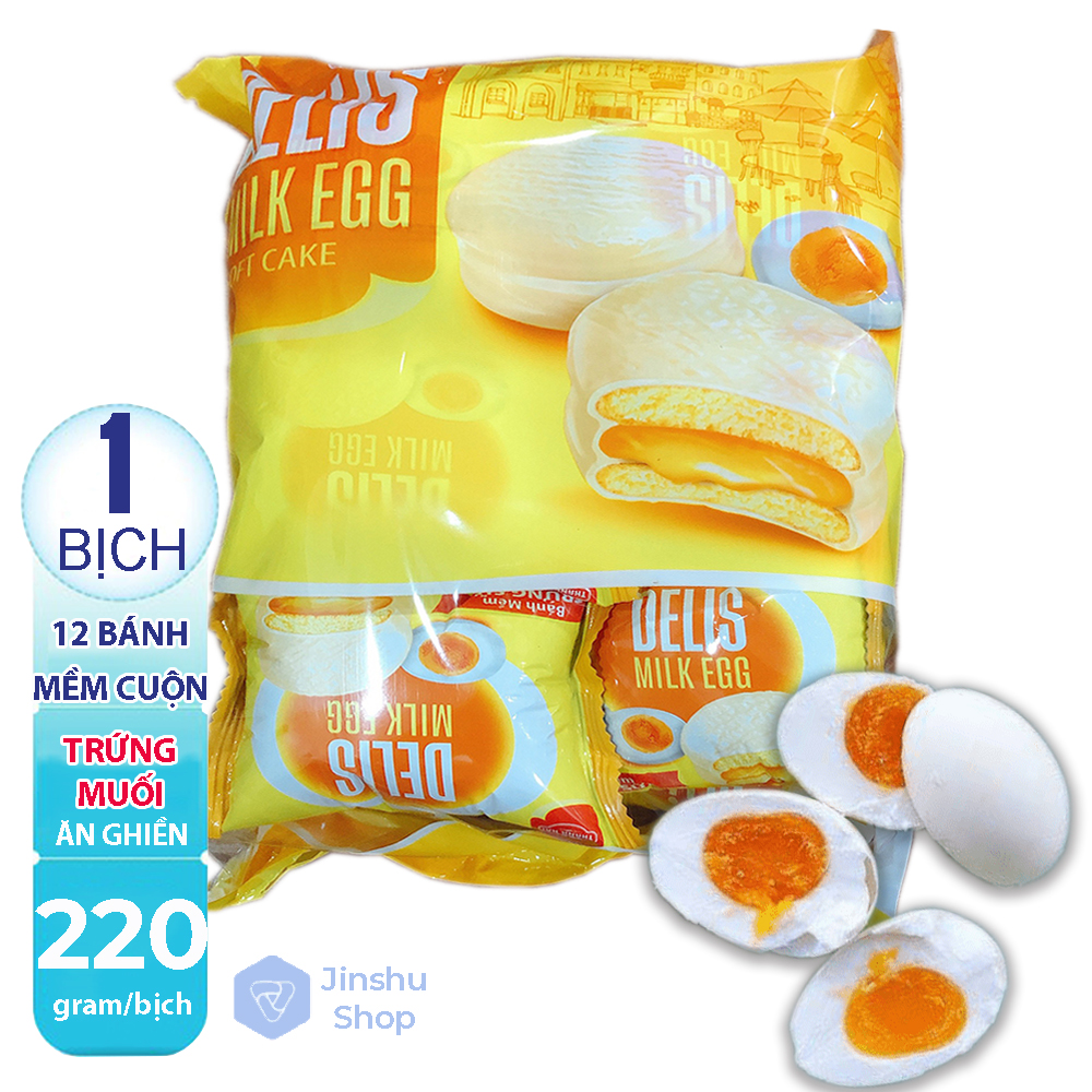 [HCM][ BÁNH MỀM CUỘN DỪA NON ] 01 Bịch x 12 gói (220gr)  Bánh mềm cuộn Dừa Non Bắp Sữa  cherry cuộn dâu  Cuộn Bắp Sữa Cherry  cuộn Dưa lưới cuộn Trứng Muối Thanh Hải (Date: 12 tháng) - Giao hàng ngẫu nhiên.-[ 12.12 Hot Deals ]