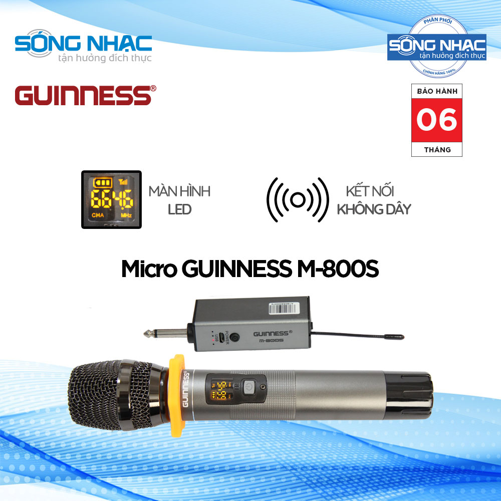 [HCM]Micro karaoke không dây Guinness M800S