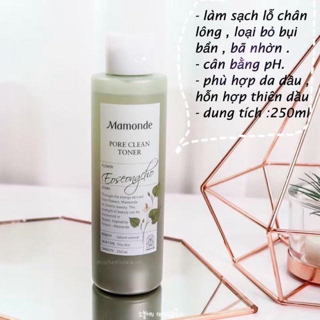 NƯỚC HOA HỒNG MAMONDE TONER