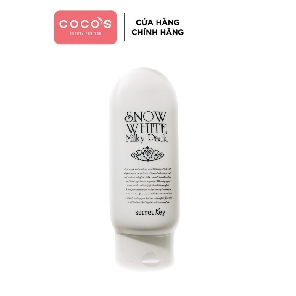 Kem tắm trắng mặt và toàn thân Secret Key Snow White Milky Pack 200g