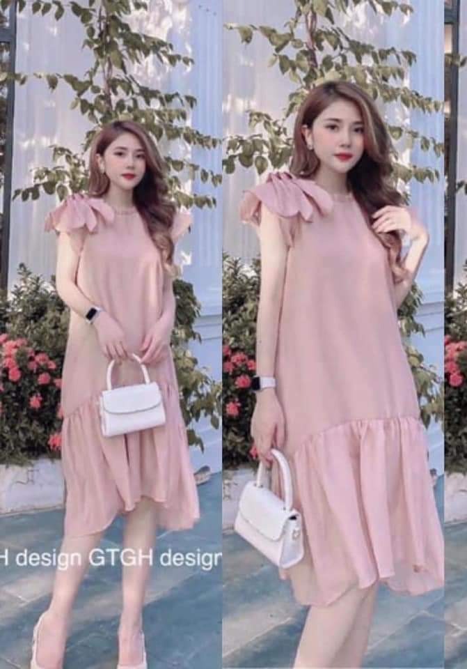 Váy bầu công sở hàng thiết kế dáng xuông