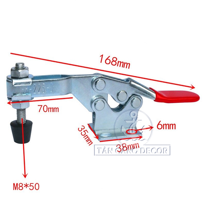 Sập mỏ cò dạng thẳng loại 17cm