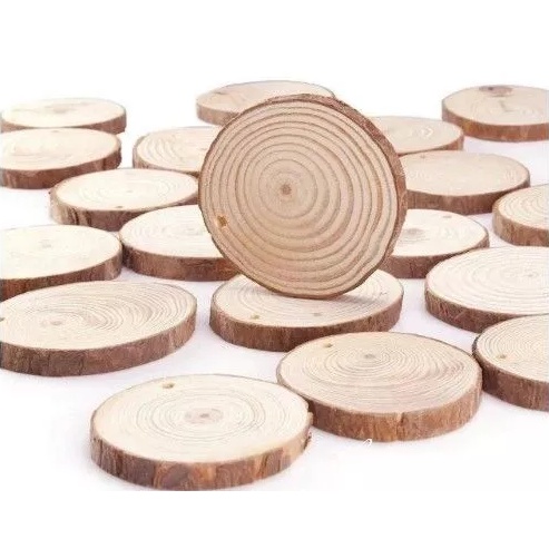 Set 10 miếng gỗ tròn handmade trang trí chụp ảnh